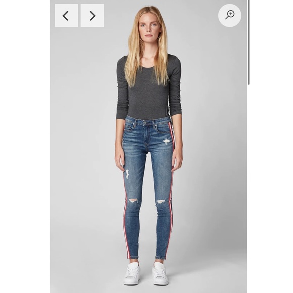 Blank NYC Jersey Girls Stripe Jean Pant - Picture 3 of 13